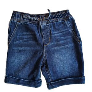 Joe's Childrens Blue Denim Jean Shorts Stretchy Built in Cuff Pull On sz 3T